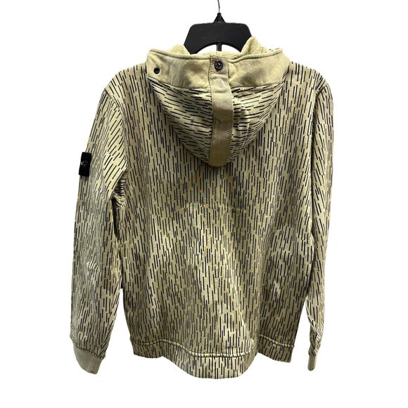 NEW Stone Island Light Tan Camouflage Print Cotton Hoodie Small - Picture 5 of 9